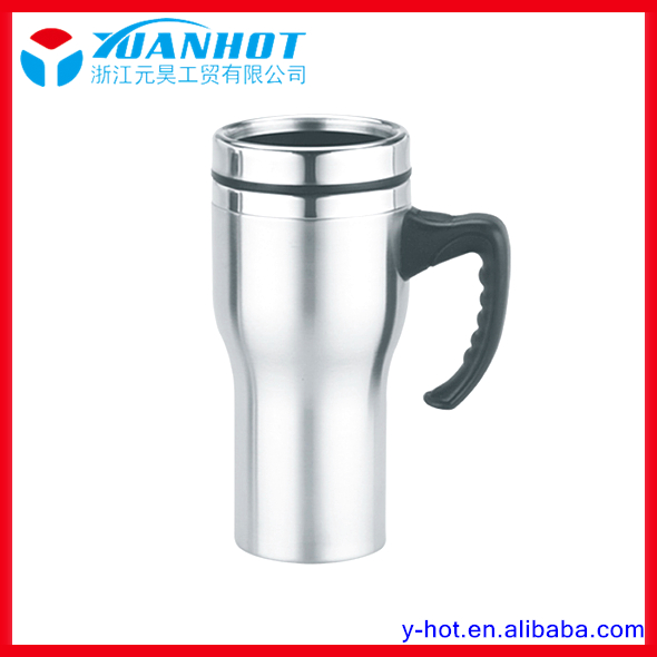 Stainless steel travel mug with hand-YH-1023