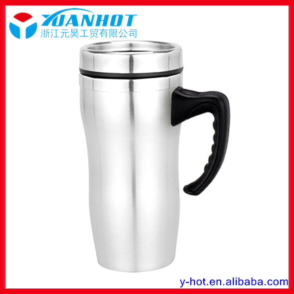 Stainless steel travel mug with hand-YH-1033